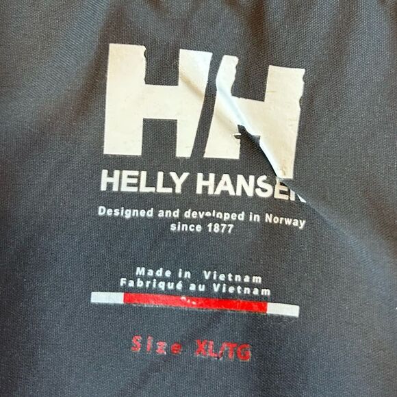 HELLY HANSEN MENS BUTTON FRONT SHIRT XL ORANGE white PLAID CHECK short sleeve - Picture 2 of 13